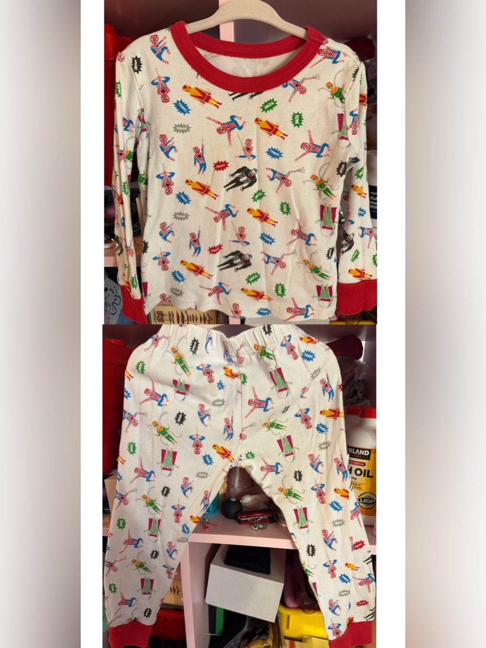 Disney x Marvel toddler pajama set size 4